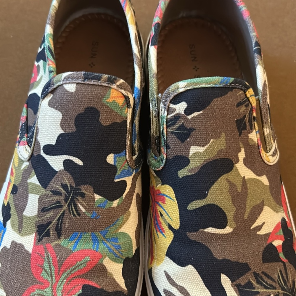 Sun & Stone Floral Camo Slip-On Sneakers Size 8.5 - Picture 15 of 15
